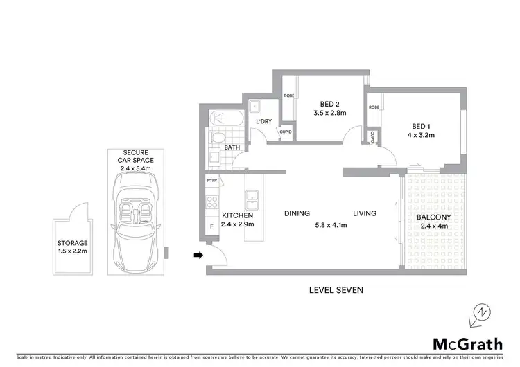 Floorplan of Homely apartment listing, 706/15 Chatham Road, West Ryde NSW 2114