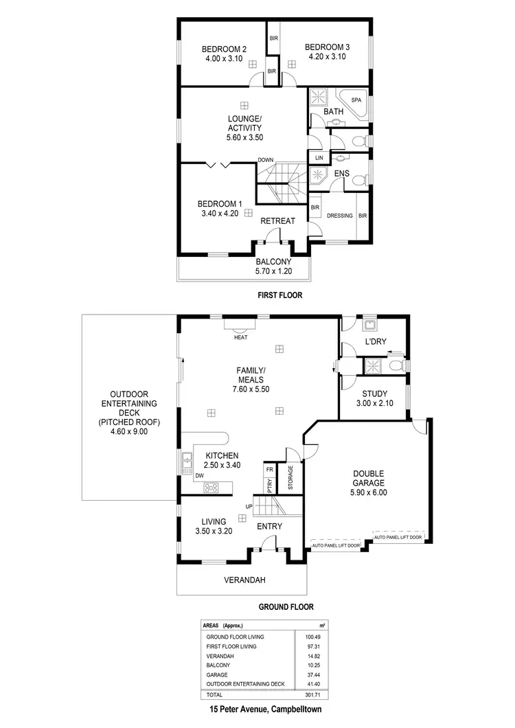 Floorplan of Homely house listing, 15 Peter Avenue, Campbelltown SA 5074