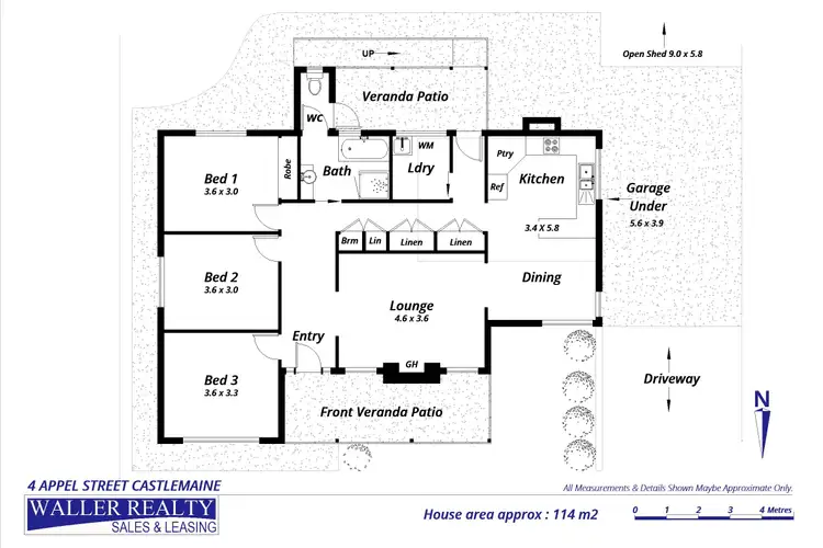 Floorplan of Homely house listing, 4 Appel Street, Castlemaine VIC 3450