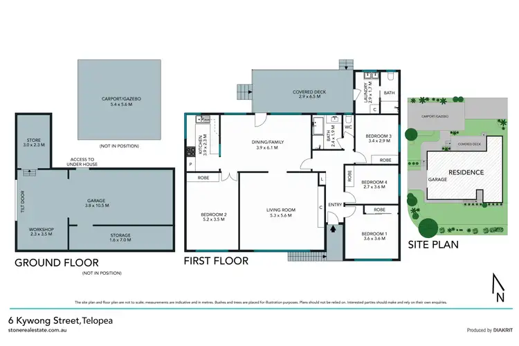 Floorplan of Homely house listing, 6 Kywong Street, Telopea NSW 2117