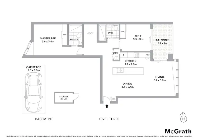 Floorplan of Homely apartment listing, 17/6 Central Road, Miranda NSW 2228