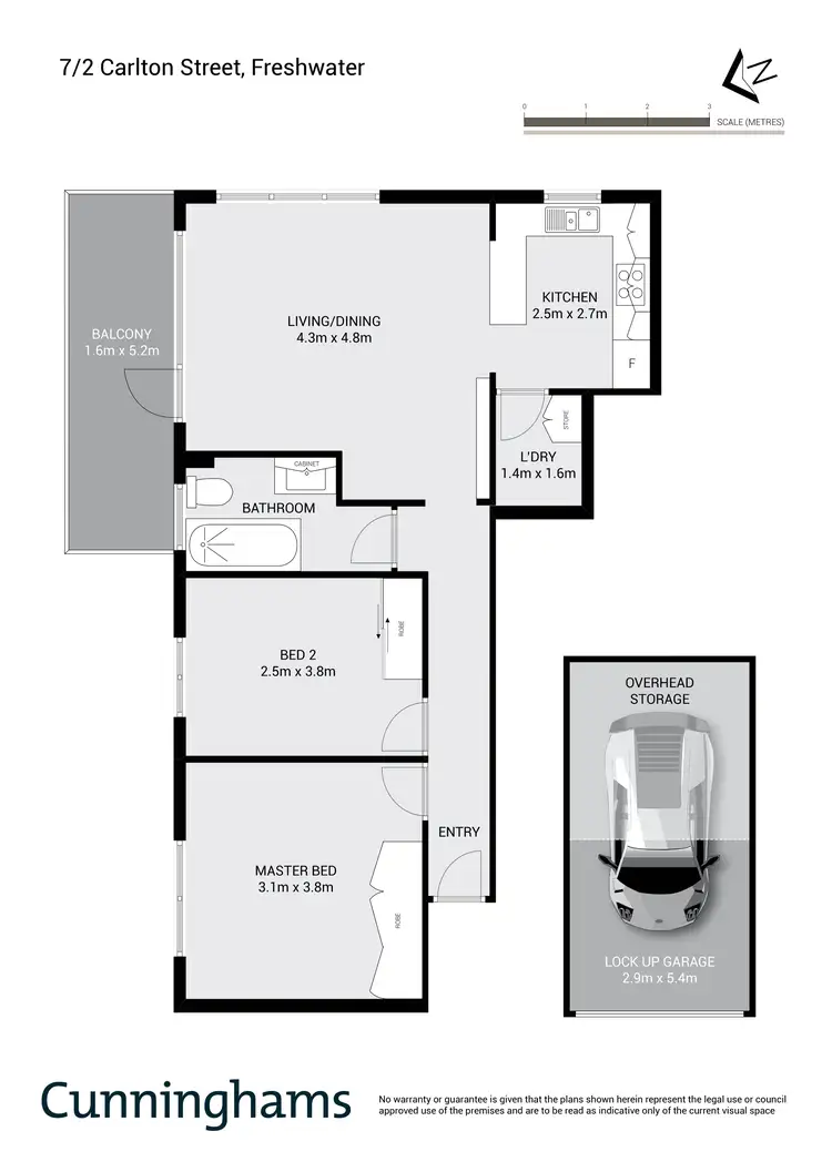 Floorplan of Homely apartment listing, 7/2 Carlton Street, Freshwater NSW 2096
