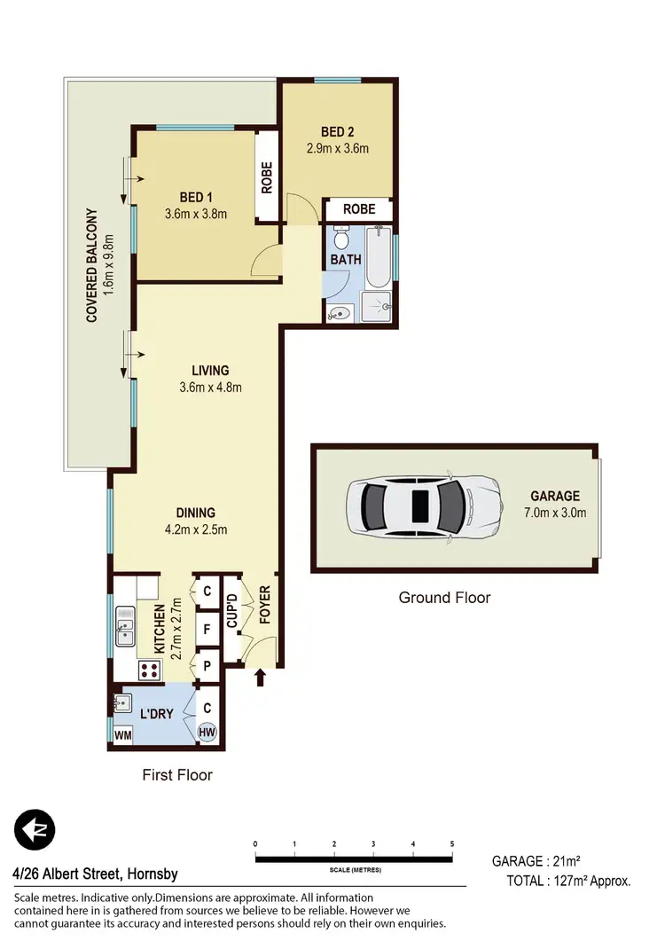 Floorplan of Homely apartment listing, 4/26 Albert Street, Hornsby NSW 2077