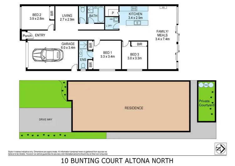 Floorplan of Homely house listing, 10 Bunting Court, Altona North VIC 3025