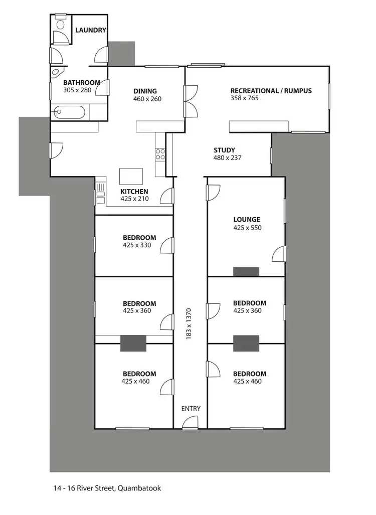 Floorplan of Homely house listing, 14-16 River Street, Quambatook VIC 3540