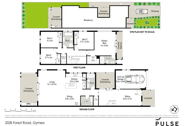 Floorplan of Homely semi-detached listing, 202B Forest Road, Gymea NSW 2227