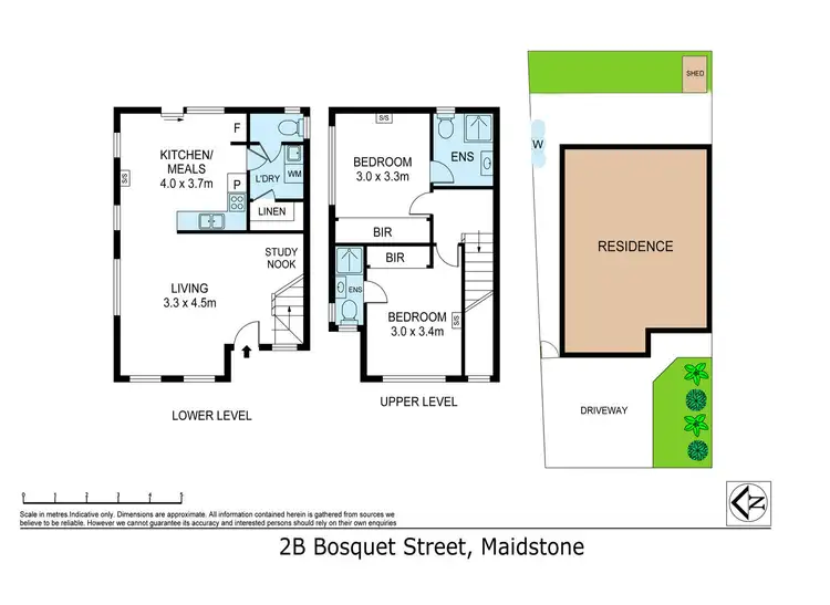 Floorplan of Homely townhouse listing, 2B Bosquet Street, Maidstone VIC 3012