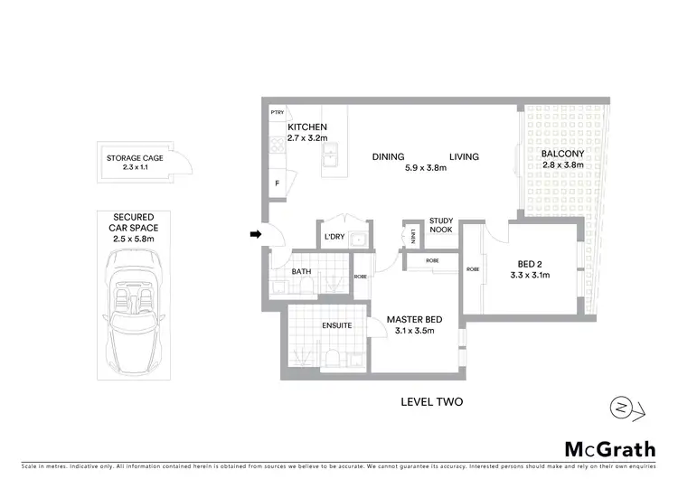 Floorplan of Homely unit listing, 52/10 Hazlewood Place, Epping NSW 2121