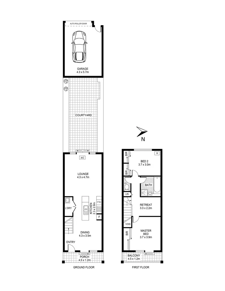 Floorplan of Homely townhouse listing, 13 Angeline Way, Craigieburn VIC 3064