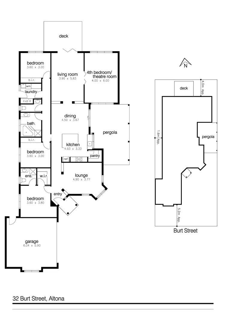 Floorplan of Homely house listing, 32 Burt Street, Altona VIC 3018
