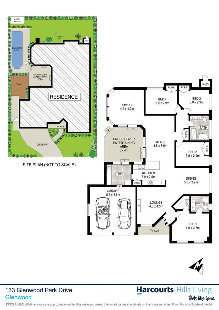 Floorplan of Homely house listing, 133 Glenwood Park Drive, Glenwood NSW 2768