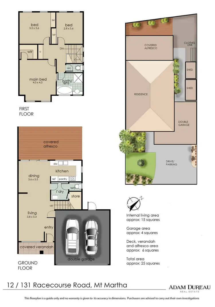 Floorplan of Homely unit listing, 12/131 Racecourse Road, Mount Martha VIC 3934