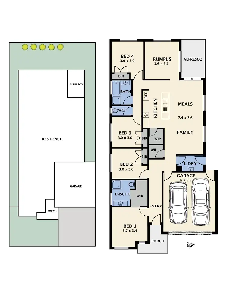 Floorplan of Homely house listing, 43 Domain Way, Craigieburn VIC 3064