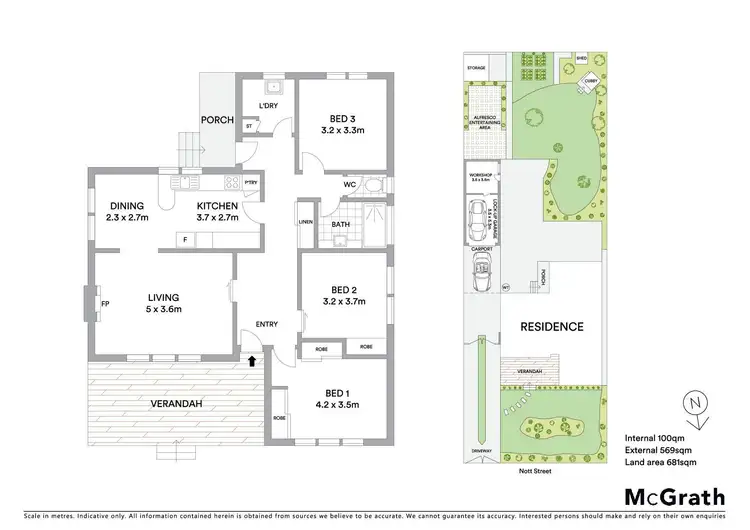 Floorplan of Homely house listing, 17 Nott Street, Belmont VIC 3216