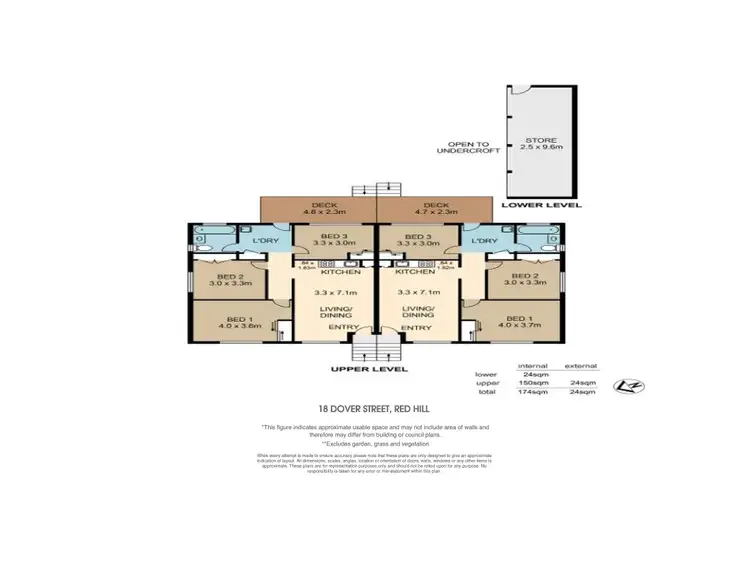 Floorplan of Homely house listing, 16-18 Dover Street, Red Hill QLD 4059