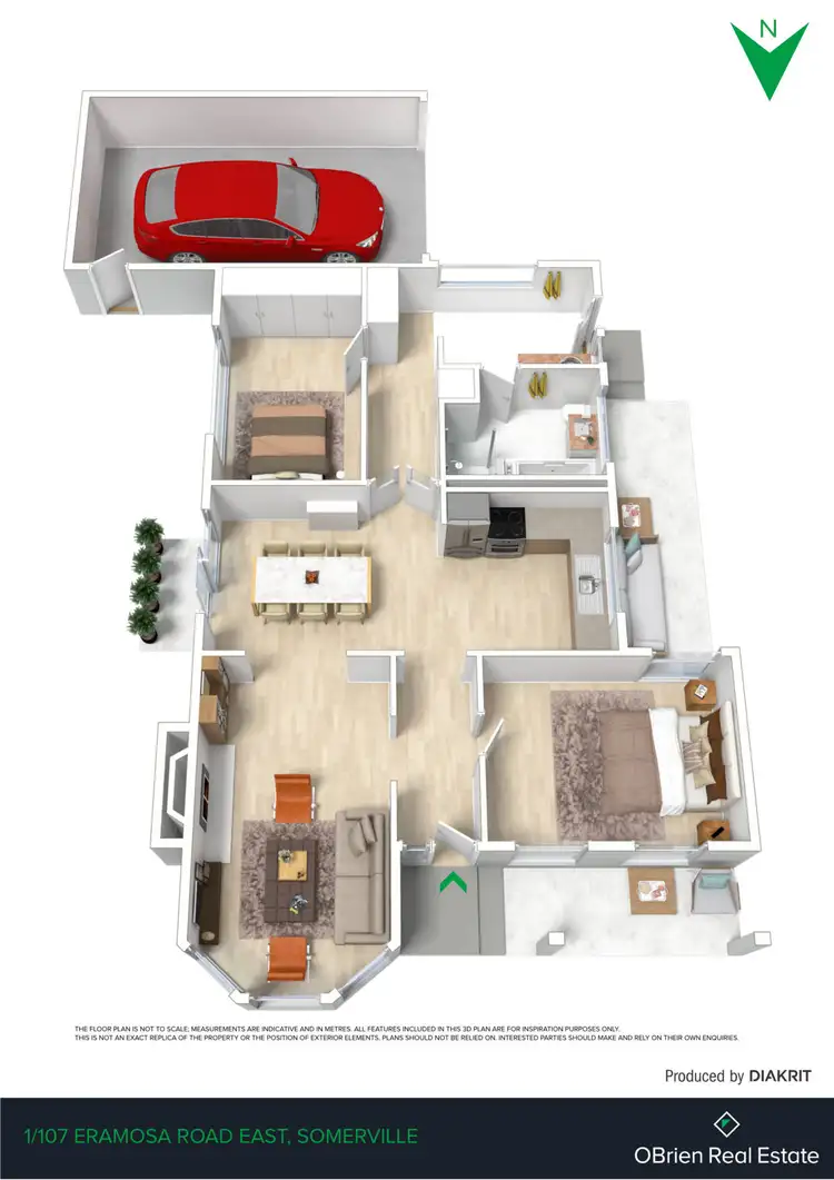 Floorplan of Homely unit listing, 1/107 Eramosa Road East, Somerville VIC 3912