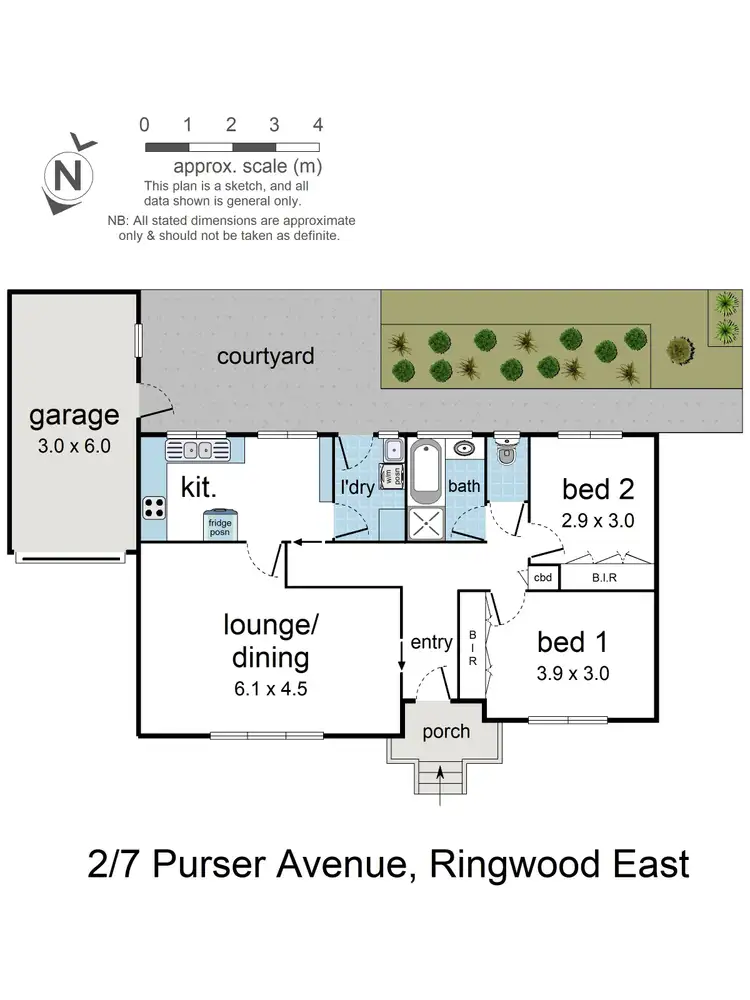 Floorplan of Homely unit listing, 2/7 Purser Avenue, Ringwood East VIC 3135