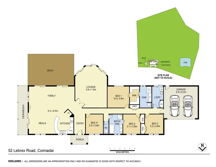 Floorplan of Homely house listing, 52 Lebrex Road, Coimadai VIC 3340