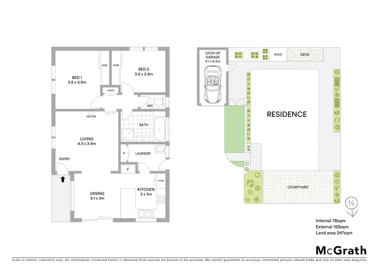 Floorplan of Homely unit listing, 2/7 Param Street, Grovedale VIC 3216
