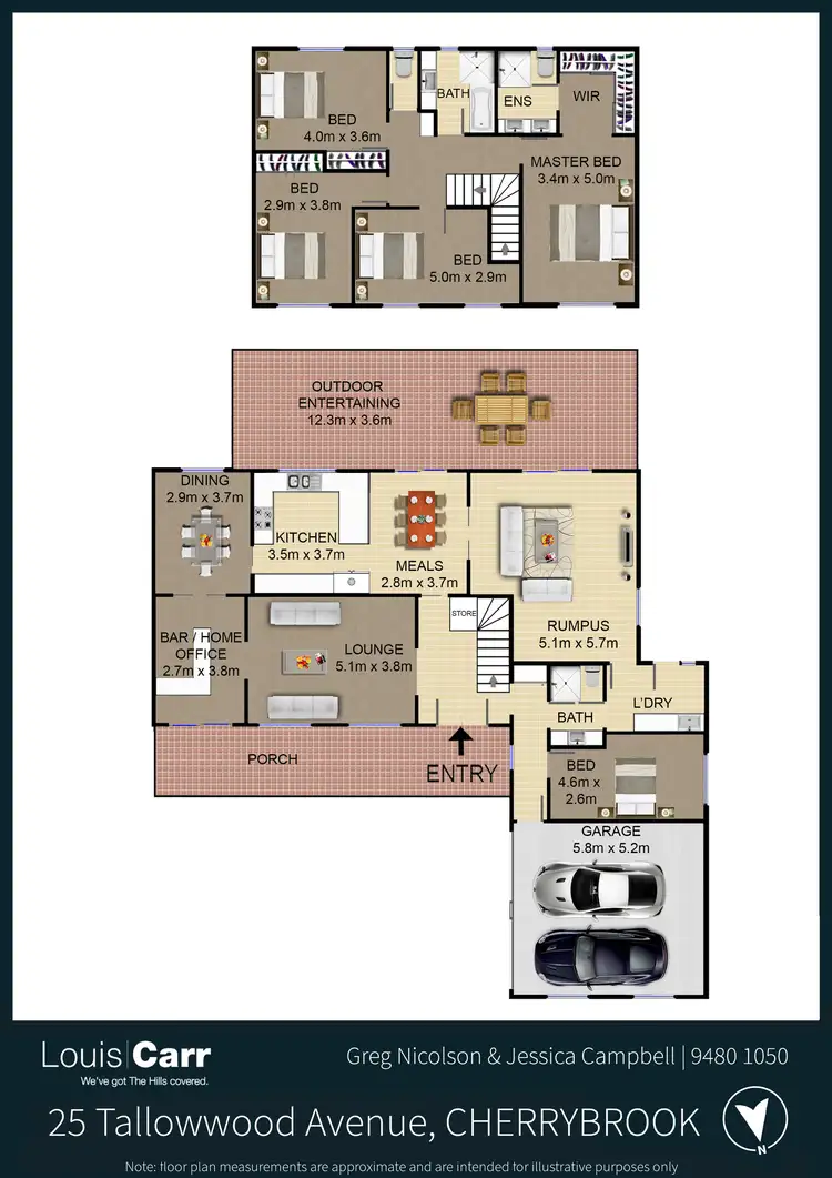 Floorplan of Homely house listing, 25 Tallowwood Avenue, Cherrybrook NSW 2126