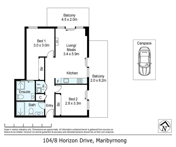 Floorplan of Homely apartment listing, 104/8 Horizon Drive, Maribyrnong VIC 3032