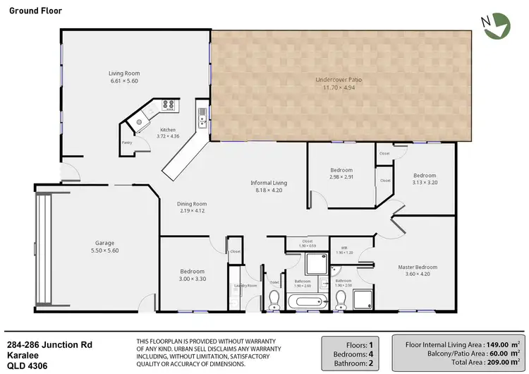 Floorplan of Homely house listing, 284-286 Junction Road, Karalee QLD 4306