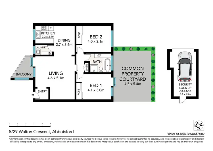 Floorplan of Homely unit listing, 5/29 Walton Crescent, Abbotsford NSW 2046