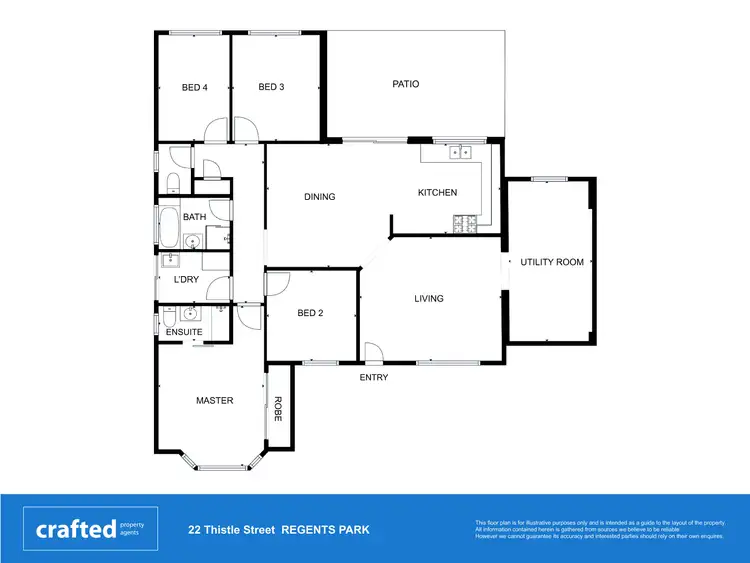 Floorplan of Homely house listing, 22 Thistle Street, Regents Park QLD 4118
