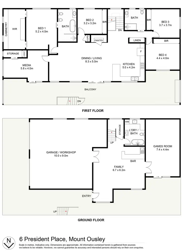 Floorplan of Homely house listing, 6 President Place, Mount Ousley NSW 2519