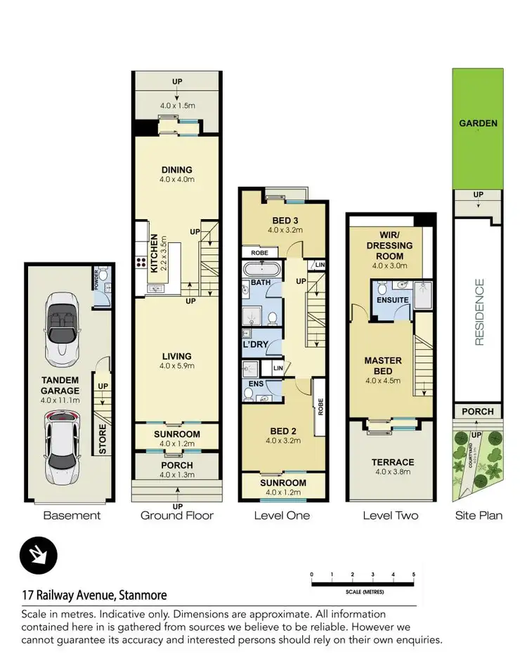 Floorplan of Homely townhouse listing, 17 Railway Avenue, Stanmore NSW 2048