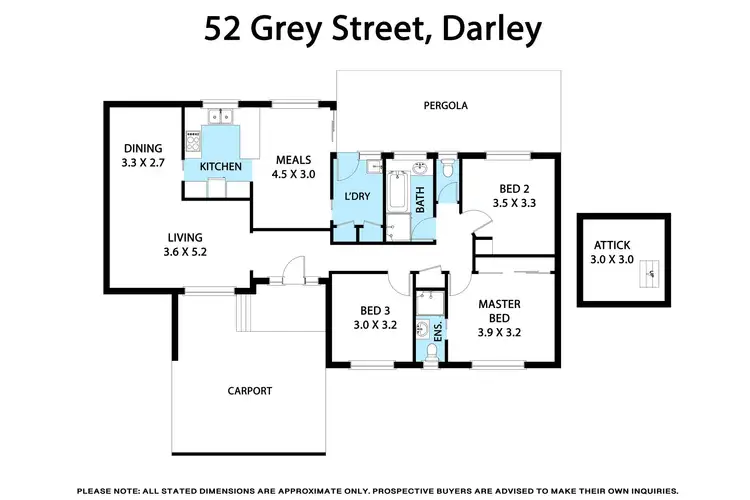 Floorplan of Homely house listing, 52 Grey Street, Darley VIC 3340