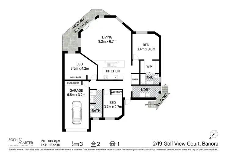 Floorplan of Homely unit listing, 2/19 Golf View Court, Banora Point NSW 2486