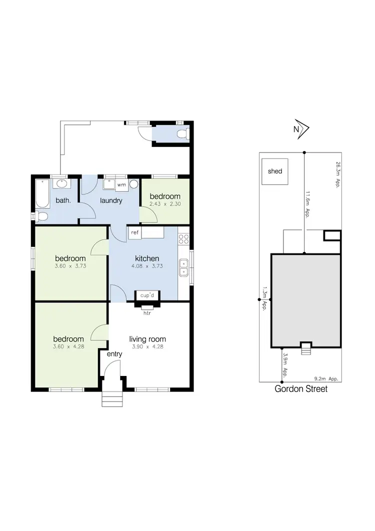 Floorplan of Homely house listing, 182 Gordon Street, Footscray VIC 3011