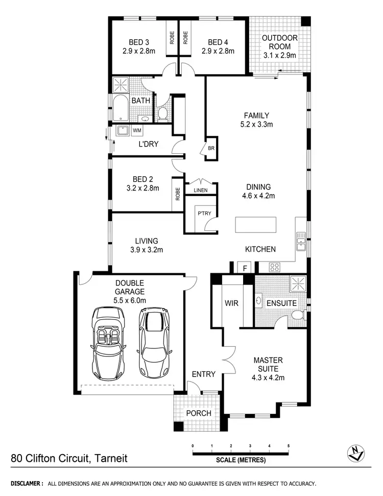 Floorplan of Homely house listing, 80 Clifton Circuit, Tarneit VIC 3029