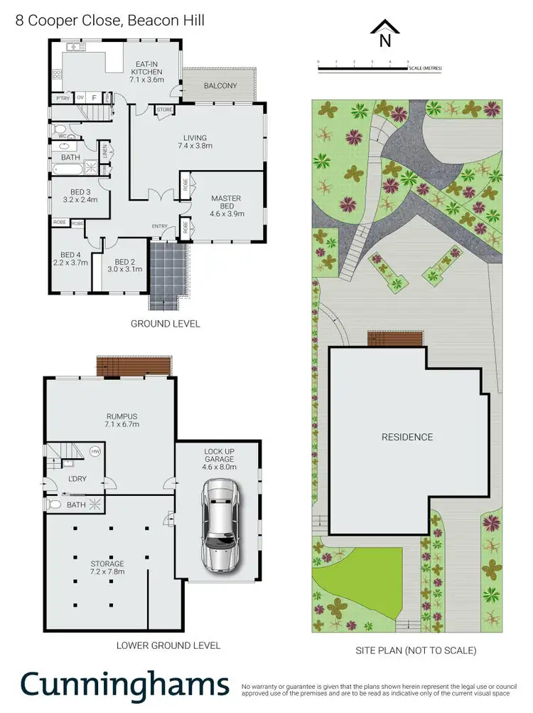 Floorplan of Homely house listing, 8 Cooper Close, Beacon Hill NSW 2100