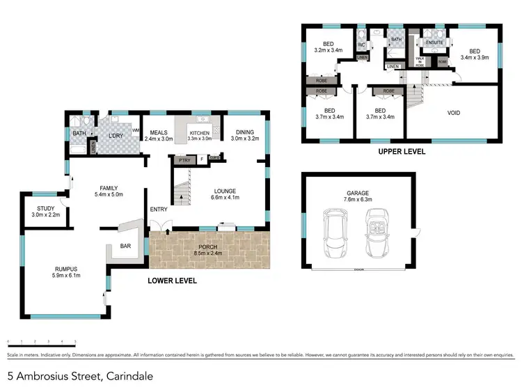 Floorplan of Homely house listing, 5 Ambrosius Street, Carindale QLD 4152