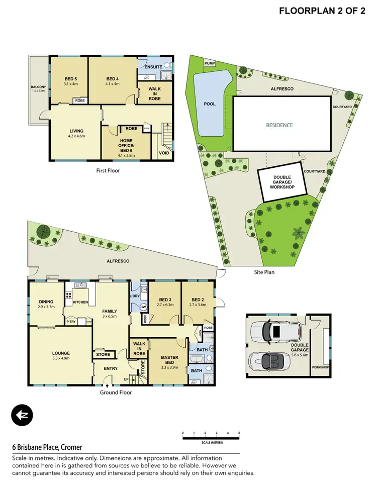 Floorplan of Homely house listing, 6 Brisbane Place, Cromer NSW 2099