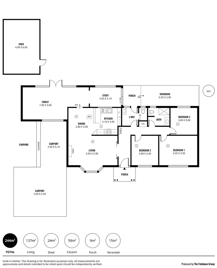 Floorplan of Homely house listing, 75 Maple Avenue, Rostrevor SA 5073