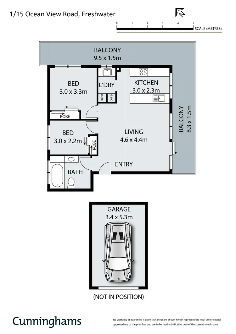 Floorplan of Homely apartment listing, 1/15 Ocean View Road, Freshwater NSW 2096