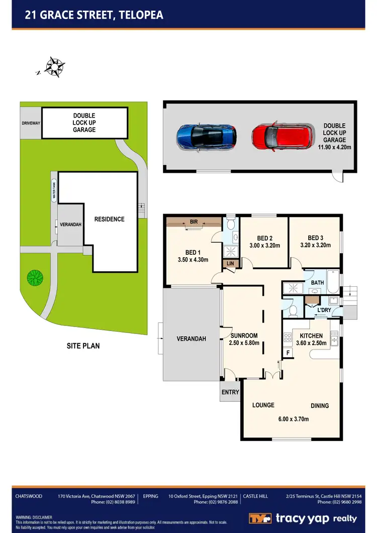Floorplan of Homely house listing, 21 Grace Street, Telopea NSW 2117