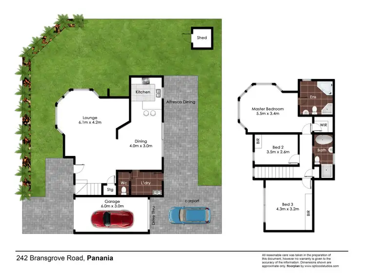 Floorplan of Homely semi-detached listing, 242 Bransgrove Road, Panania NSW 2213
