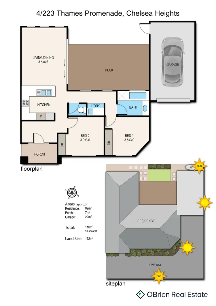 Floorplan of Homely townhouse listing, 4/221-223 Thames Promenade, Chelsea Heights VIC 3196