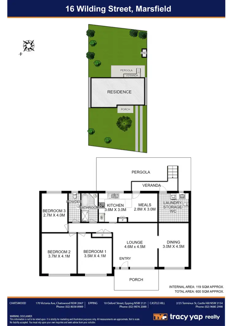 Floorplan of Homely house listing, 16 Wilding Street, Marsfield NSW 2122