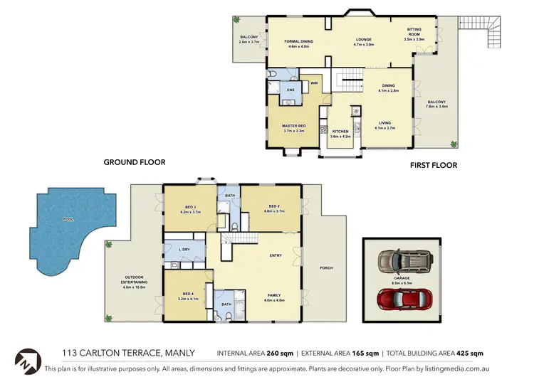 Floorplan of Homely house listing, 113 Carlton Terrace, Manly QLD 4179
