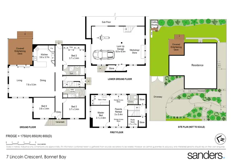 Floorplan of Homely house listing, 7 Lincoln Crescent, Bonnet Bay NSW 2226