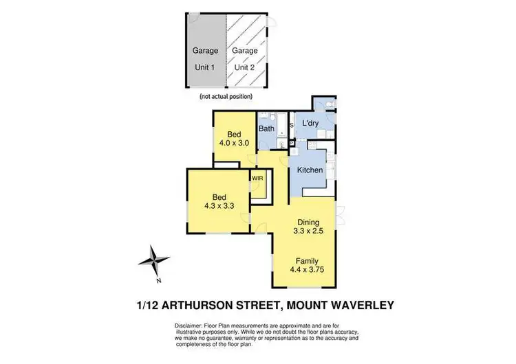 Floorplan of Homely unit listing, 1/12 Arthurson Street, Mount Waverley VIC 3149
