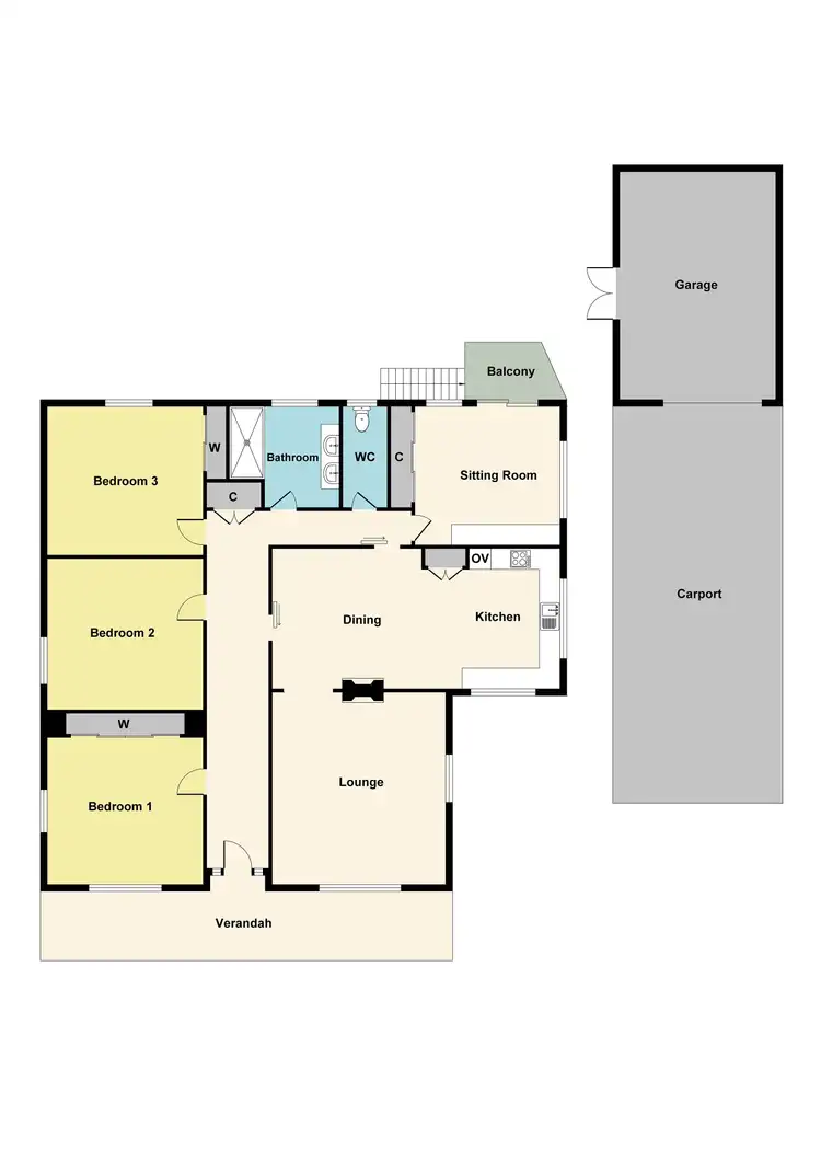 Floorplan of Homely house listing, 207 Howard Street, Soldiers Hill VIC 3350