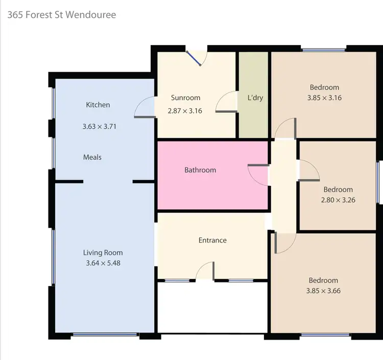 Floorplan of Homely house listing, 365 Forest Street, Wendouree VIC 3355