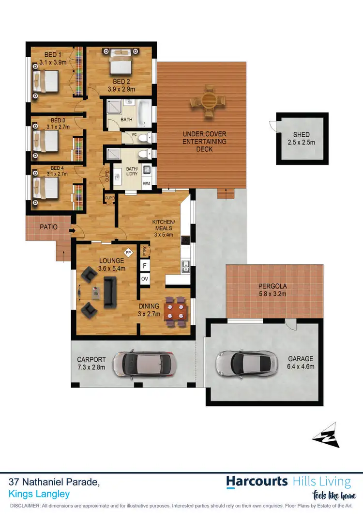 Floorplan of Homely house listing, 37 Nathaniel Parade, Kings Langley NSW 2147