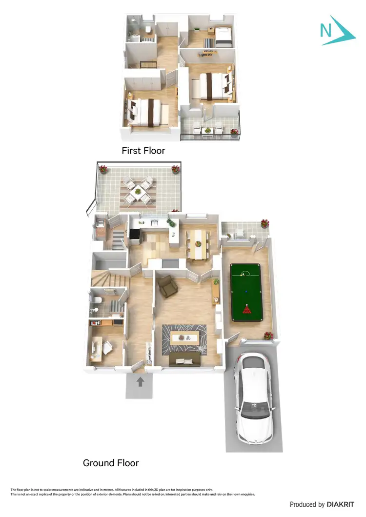 Floorplan of Homely townhouse listing, 1 Cross Street, Hove SA 5048